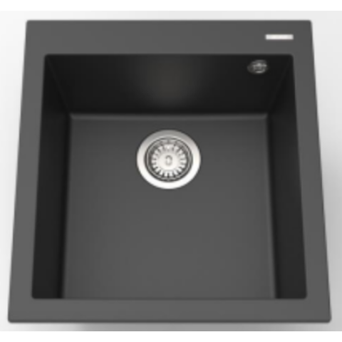 Elleci QUADRA102T 花崗岩廚房台上石盆 (黑色)